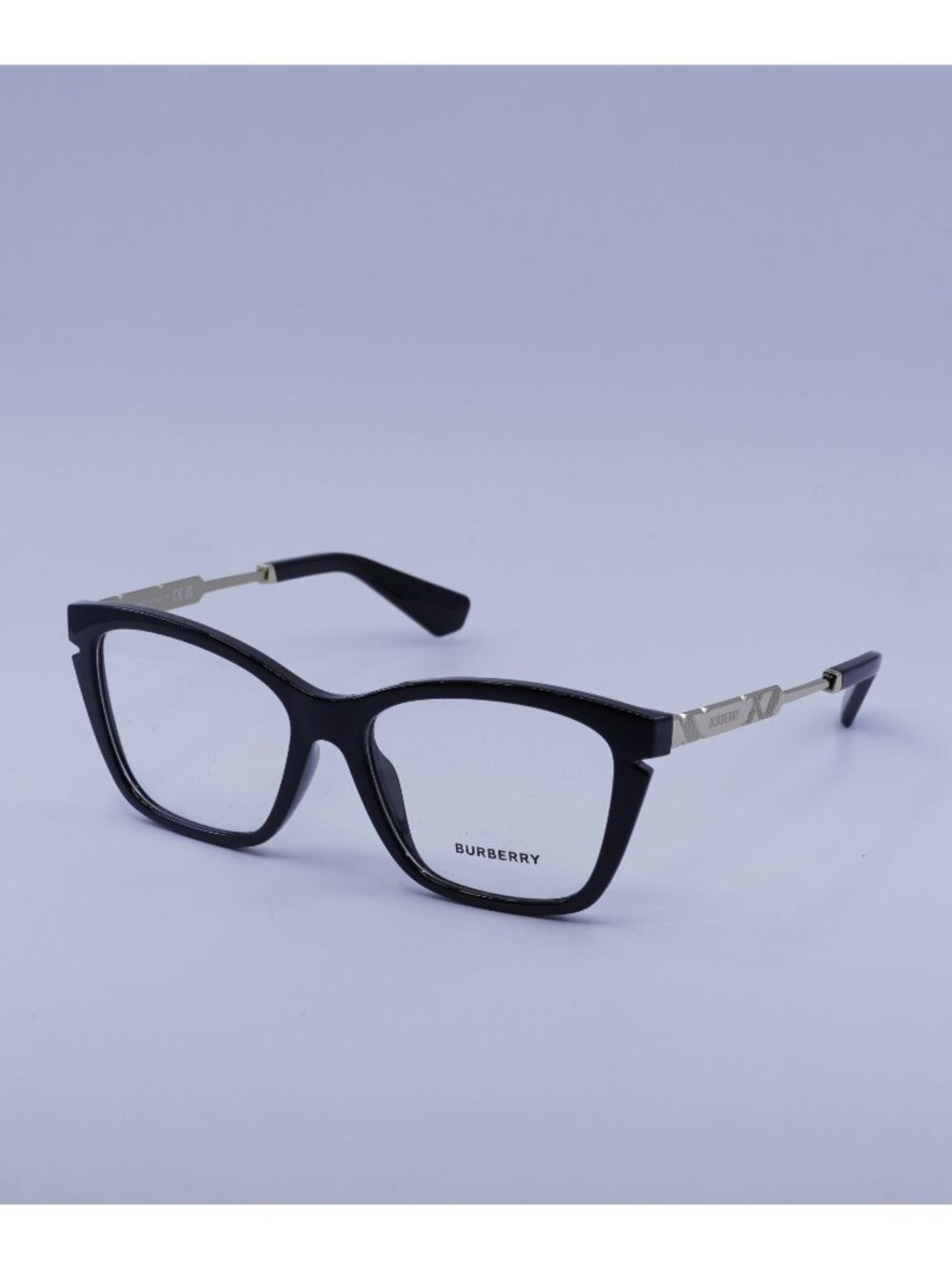 Burberry BE2427U 3001 Eyeglasses Black/Gold 52mm Square Frame